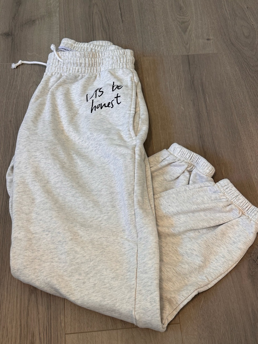 Uncommon James Light Heather Gray 'Let's Be Honest' Jogger Pants